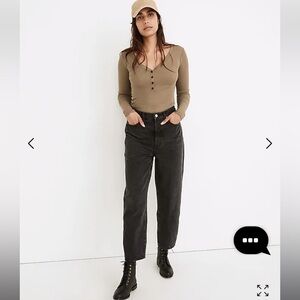 Madewell Balloon Jeans in Noll Wash Size 25
